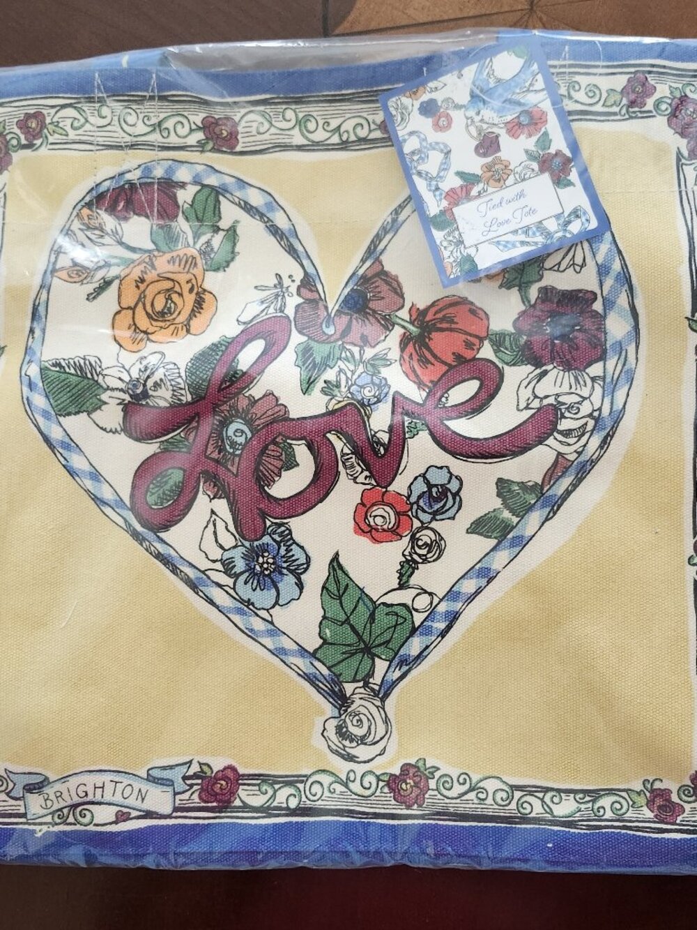 Brighton Tied With Love Canvas Tote Bag - BNIP